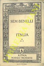 Italia. Orazione detta la sera del 13 marzo del 1917 al 