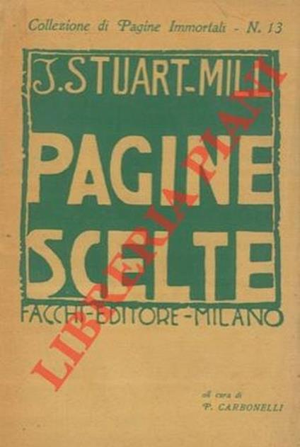 Pagine scelte - Stuart Mill - copertina