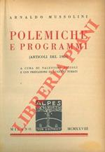 Polemiche e programmi (articoli del 1926)