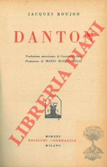 Danton - Jacques Roujon - copertina