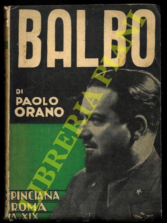 Balbo - Paolo Orano - copertina