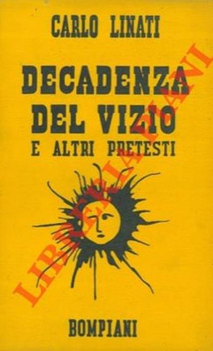 Decadenza del vizio e altri pretesti - Carlo Linati - copertina