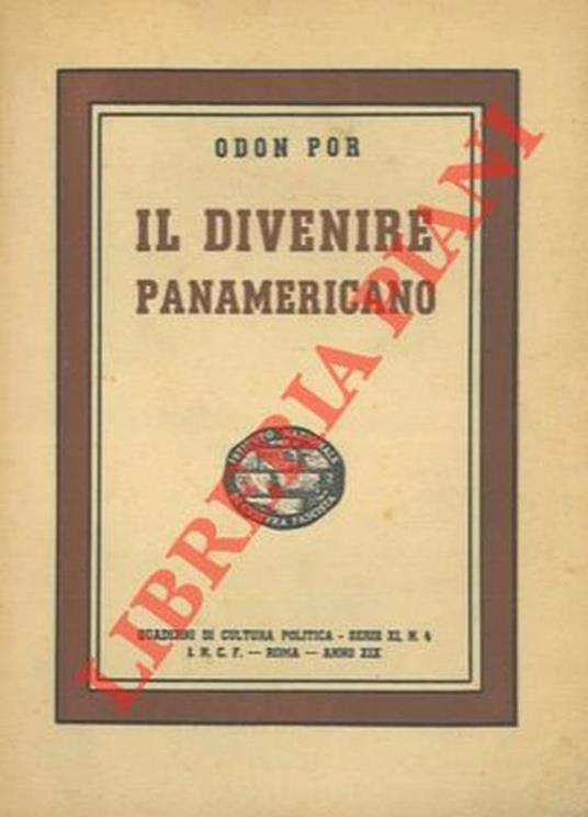 Il divenire panamericano - Odon Por - copertina