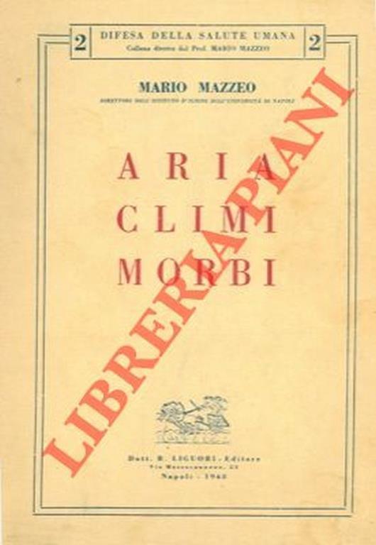 Aria climi morbi - Mario Mazzeo - copertina