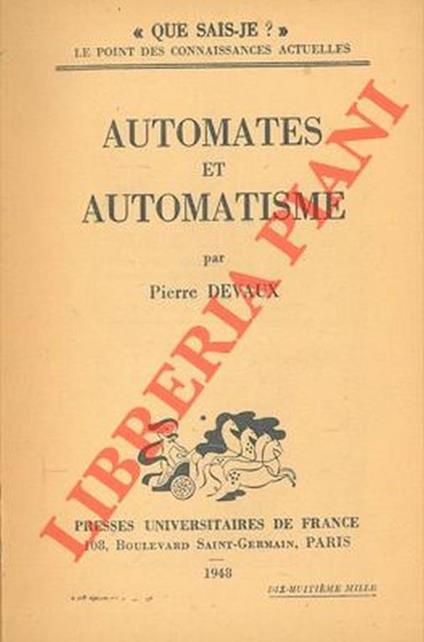 Automates et automatisme - Pierre Devaux - copertina