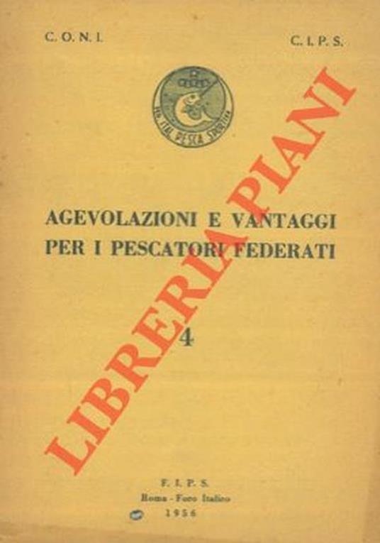 Agevolazioni e vantaggi per i pescatori federati. 4 - Cristiano Coni - copertina