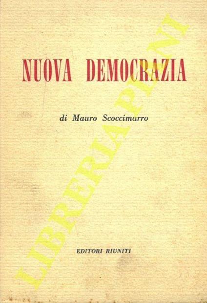 Nuova democrazia - Mauro Scoccimarro - copertina