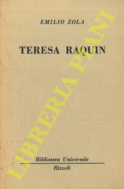 Teresa Raquin - Émile Zola - copertina