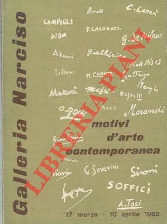 Motivi d'arte contemporanea. 17 marzo - 10 aprile 1962 - copertina