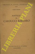 Postille al Carducci barbaro