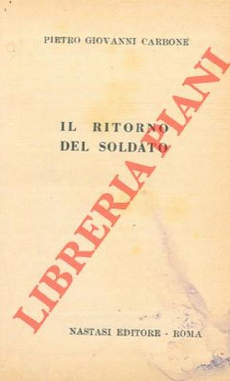 Il ritorno del soldato - Giovanni Carbone - copertina