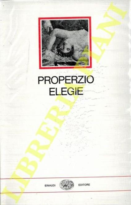 Elegie - Sesto Properzio - copertina