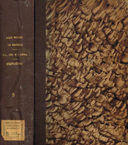 Classe des beaux-arts. Memoires. Tome V, 1948 - copertina