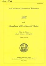 Atti della Accademia delle Scienze di Torino. Classe di scienze morali, storiche e filologiche. Volume 135-136