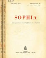 Sophia. Rassegna critica di filosofia e storia della filosofia. Anno XXXIII, fasc.1-2 e 3-4, anno 1965
