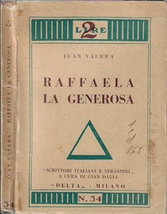 Raffaela la generosa - Juan Valera - copertina