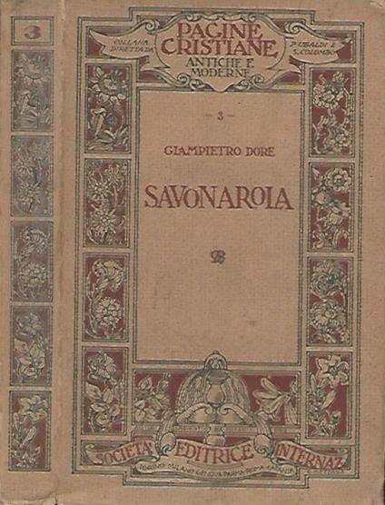 Savonarola - Giampietro Dore - copertina