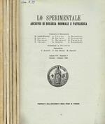 Lo Sperimentale. Archivio di biologia normale e patologica. Vol.116, 1966