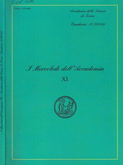 I mercoledì dell'Accademia XI. Quaderni 13, 2006 - copertina