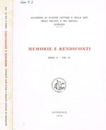 Accademia di scienze lettere e belle arti degli zelanti e dei dafnici. Memorie e rendiconti serie II vol.IV