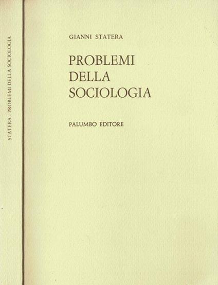 Problemi della Sociologia - Gianni Statera - copertina
