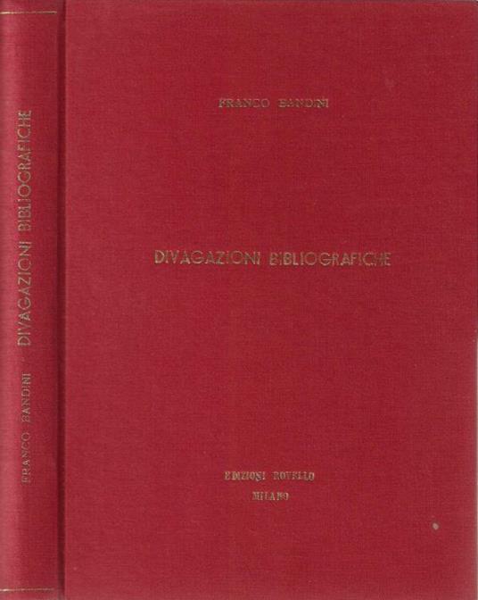 Divagazioni bibliografiche - Franco Bandini - copertina