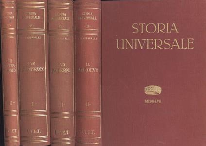 Storia universale Vol. III, parte 2 - IV, parte 2 - V, parte 2 - 3 - Corrado Barbagallo - copertina