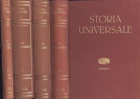 Storia universale Vol. III, parte 2 - IV, parte 2 - V, parte 2 - 3 - Corrado Barbagallo - copertina