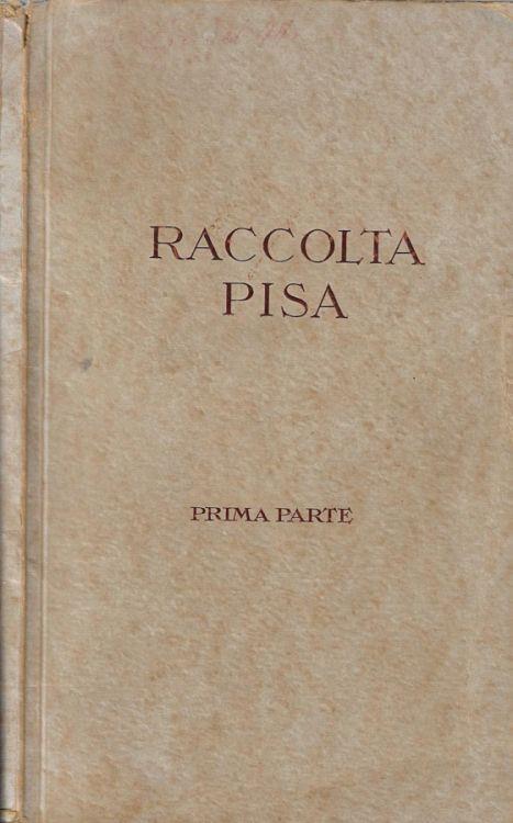 Raccolta Pisa prima parte - copertina