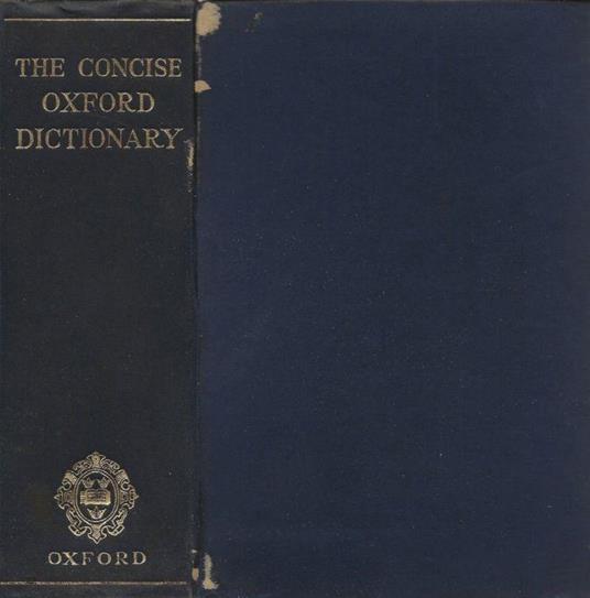 The Concise Oxford Dictionary of Current English - copertina