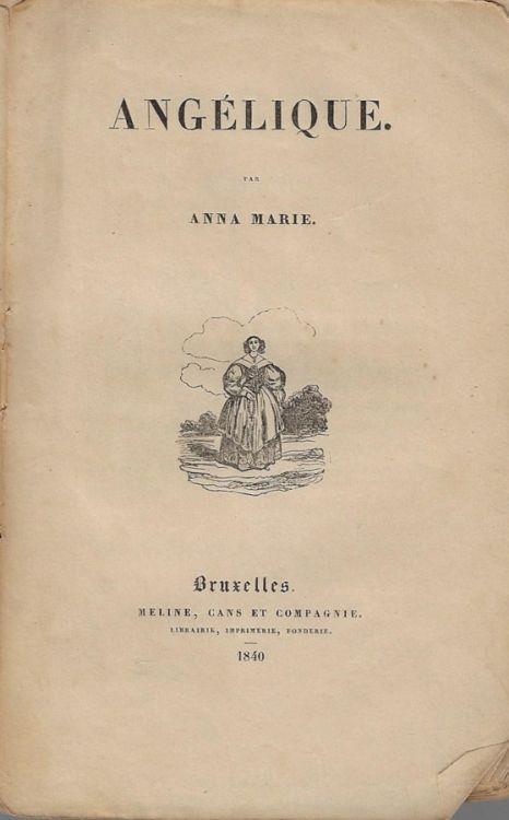 Angélique - Maria Anna - copertina