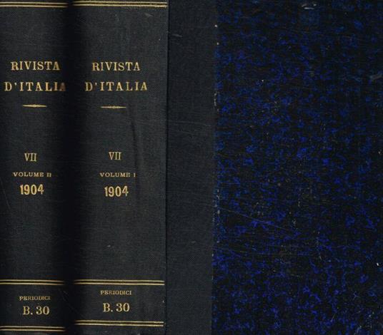 Rivista d'Italia. Lettere, scienza ed arte. Anno VII, 1904, vol.I e II - copertina