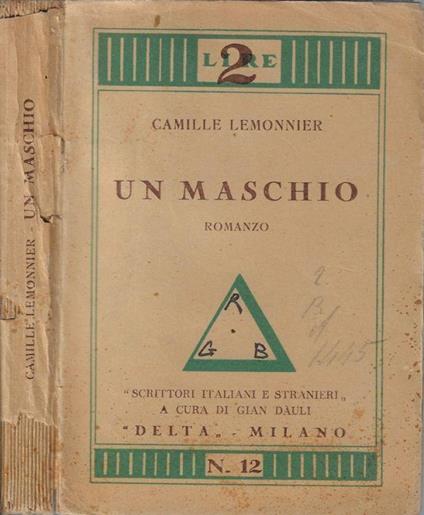 Un maschio - Camille Lemonnier - copertina