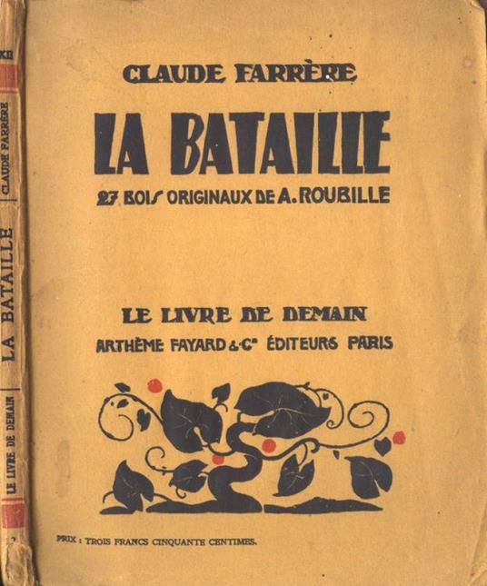 La bataille - Claude Farrére - copertina