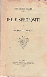 Ire e spropositi di Cesare Lombroso