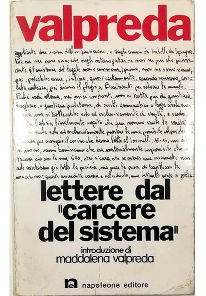 Lettere dal «carcere del sistema» - Pietro Valpreda - copertina