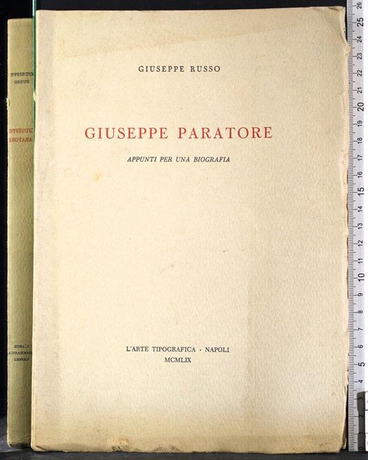 Giuseppe Paratore - Giuseppe Russo - copertina