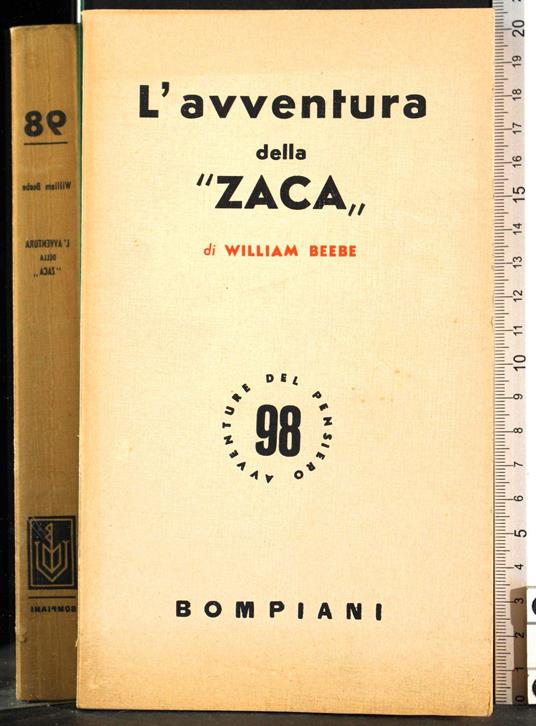 L' avventura della ''zaca'' - William Beebe - copertina