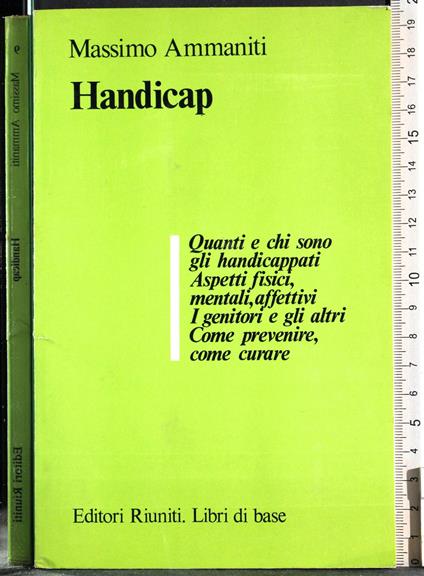 Handicap - Massimo Ammaniti - copertina