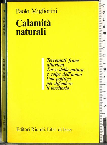 Calamità naturali - Paolo Migliorini - copertina