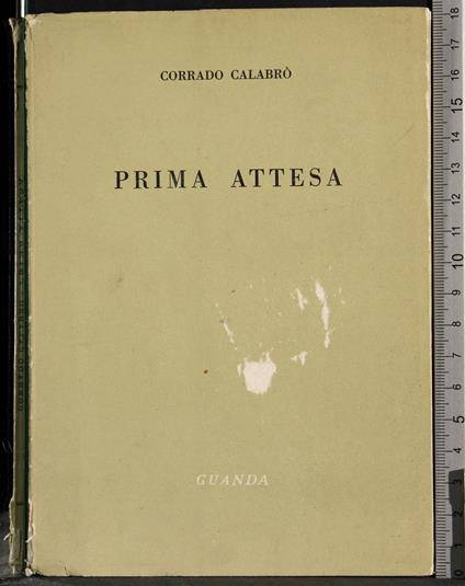 Prima attesa - Corrado Calabrò - copertina