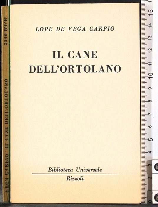 Il cane dell'ortolano - Lope de Vega - copertina