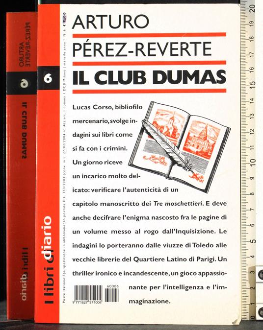 Il club Dumas - Arturo Pérez-Reverte - copertina