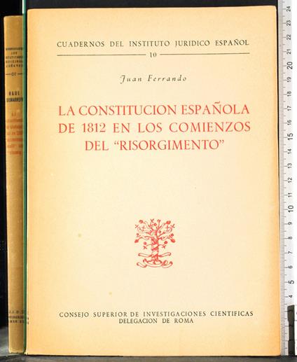 constitucion espanola de 1812 del "risorgimento" - copertina