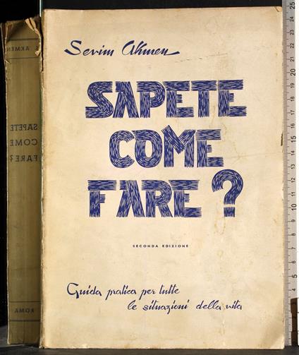 Sapete come fare? - Sevim Akmen - copertina