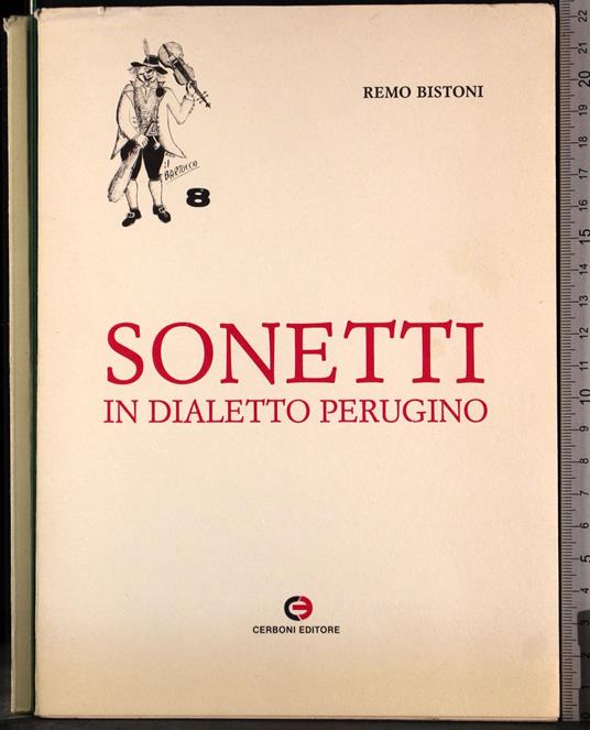 Sonetti il dialetto perugino - Remo Bistoni - copertina