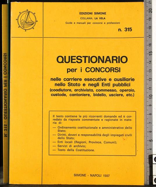 Questionario per i concorsi