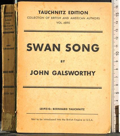 Swan song - John Galsworthy - copertina