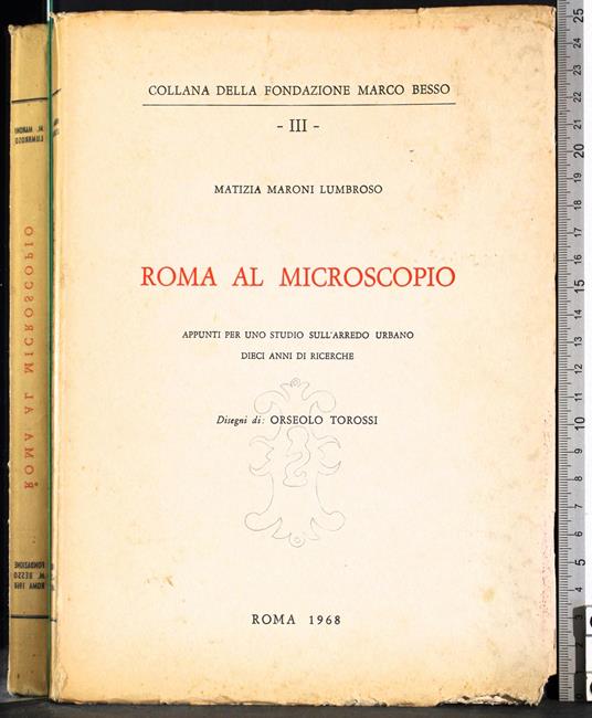 Roma al microscopio - Matizia Maroni Lumbroso - copertina