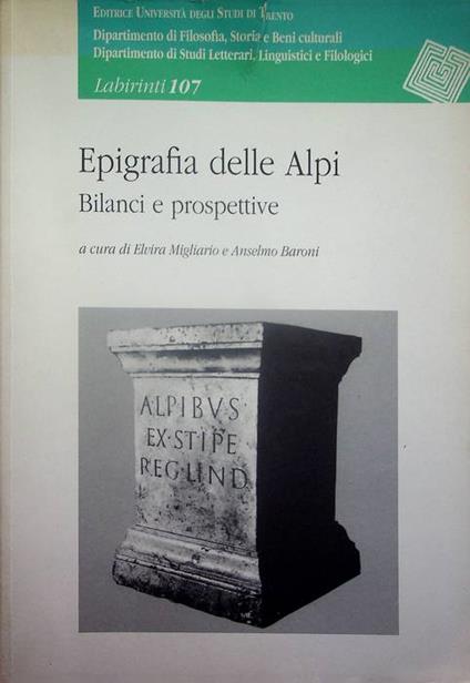 Epigrafia delle Alpi: bilanci e prospettive - copertina